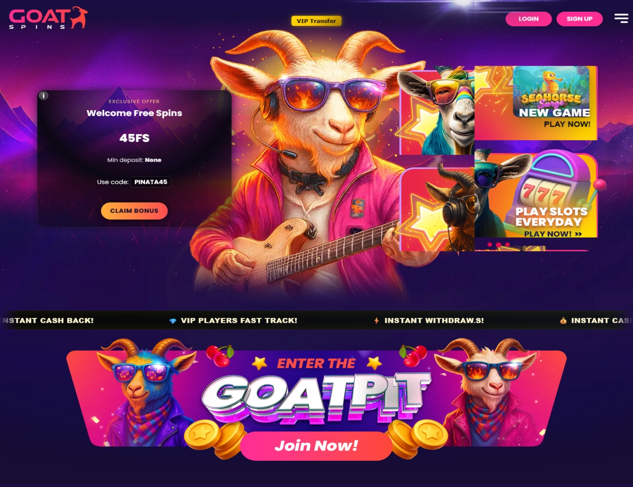Goat Spins Casino Goat Spins Casino Bonus Codes